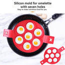 (2PCS)Food Grade Silicone Omelette Maker