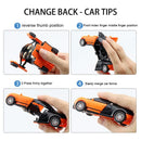 Deformation Vehicle Collision Impact One-Button Inertial Bugatti Veyron Toy Car Transformers Robot Kid Child Gift Time Limited
