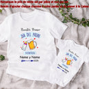Customized Fathers Day Gifts Our First Father's Day Baby Bodysuits Daddy T-shirts Family Clothes Custom Name Father'sDay Outfits