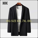 Men Jacket Suit Coat Plus Size 6XL 7XL 8XL Oversize 2023 Black Street Trench Loose Male Business Simple Cotton Windbreaker Coat
