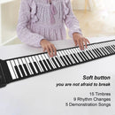 88 Key Portable Piano Handroll Electronic Piano Environmental Silicone Foldable Piano Home Practice for Travel Beginners