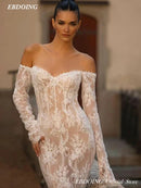 أحدث فستان زفاف حورية البحر بفتحة رقبة على شكل قلب عميق وظهر وهمي من Vestidos De Novias مخصص