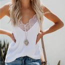 Women Tops Elegant Tank Top Tube Top Silk Satin Camisole Plain Strappy Vest Tops Sleeveless Blouse French Tuning Delicate Lace
