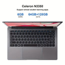 14 Inch Laptop Intel Celeron N3350 6GB RAM 64GB+128GB SSD Windows 10