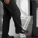 Foot-operated toilet seat lifter