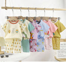 Children's Sets Cotton Kids Clothes short Sleeve Home Sleepwear Children's Clothing Boy Girl Spring and summer Tops Pants Suits