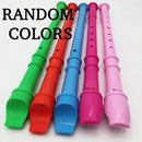 8 Holes Plastic Flute G Key Colourful Woodwind Instrument Random Color For Beginner Music Lesson Children Toy With Clean Stick