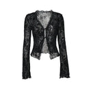 Fashionable Chiffon Blouse Elegant Slim Fit Tweed Style Flare Sleeve Top For Women Autumn 2024 New Arrival Smooths Your Silhouet
