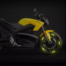 ملصقات حواف العجلات المضيئة بتقنية الليزر RGB - ملصقات عاكسة عالمية للسلامة الليلية