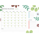 Attractive Reusable Monthly Planner Organizer Dry-Erase Whiteboard Wet/Dry Magnetic Glass Metal Wood Pet Board