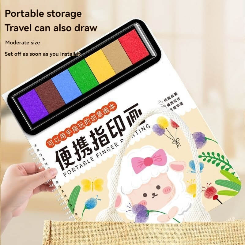 Portable fun finger painting