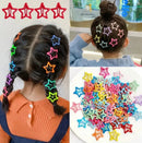 200PCS Cute Colorful Star Hair Clips – 200 قطعة من مشابك الشعر الملونة بتصميم النجمة