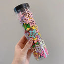 100PCS Cute Colorful Star Hair Clips – 100 قطعة من مشابك الشعر الملونة بتصميم النجمة