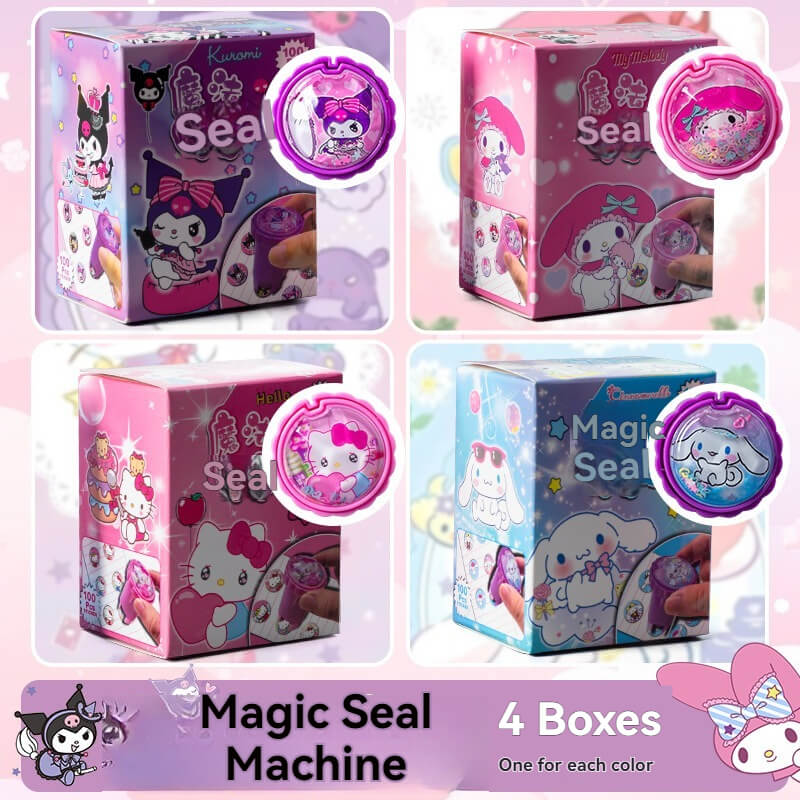 Magic Sticker Stamp Machine - Fun Cartoon Creation Tool for Kids