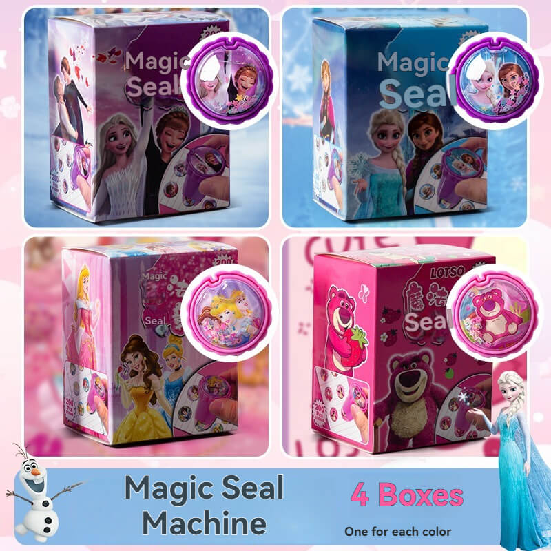 Magic Sticker Stamp Machine - Fun Cartoon Creation Tool for Kids