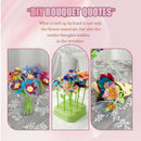 Creative DIY Flower Bouquet Kit - Colorful Handmade Flower Arranging Toy Birthday Gift