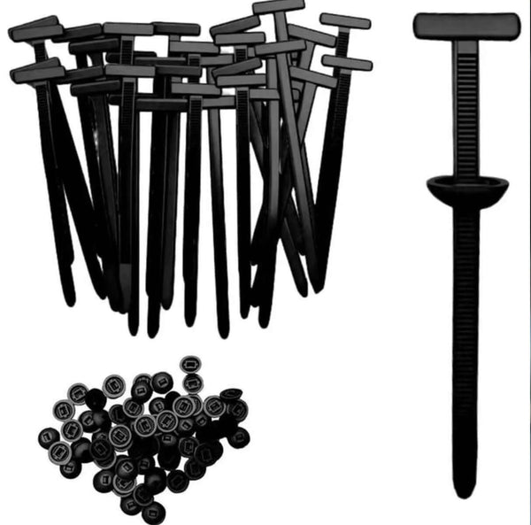 MechaFix Ultra™ Releasable Cable Ties - Heavy-Duty Multi-Size for Vehicle & Pipe Systems