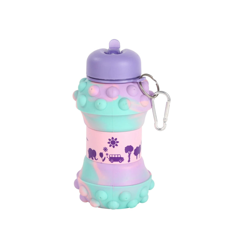 Creative Collapsible Water Bottle | Kids' Impact-Resistant Sports Flask | Silicone Soccer & Basketball Cycling Cup