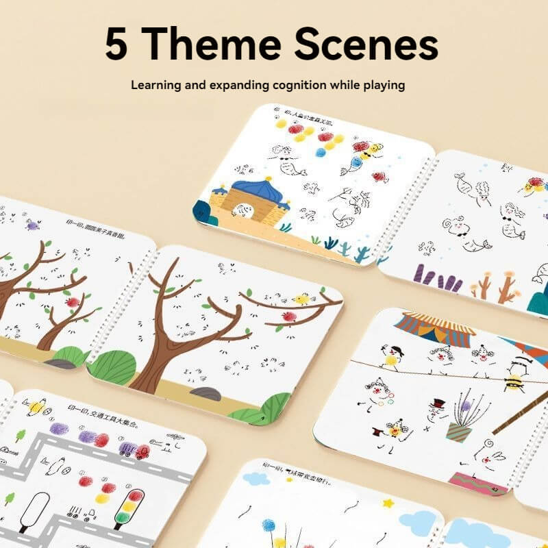 Portable fun finger painting