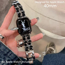 حزام ساعة Apple Watch الفاخر والأنيق ذو السلسلة المزدوجة 