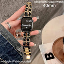 حزام ساعة Apple Watch الفاخر والأنيق ذو السلسلة المزدوجة 