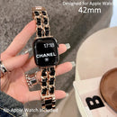 حزام ساعة Apple Watch الفاخر والأنيق ذو السلسلة المزدوجة 