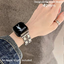 حزام ساعة Apple Watch الفاخر والأنيق ذو السلسلة المزدوجة 