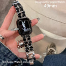 حزام ساعة Apple Watch الفاخر والأنيق ذو السلسلة المزدوجة 