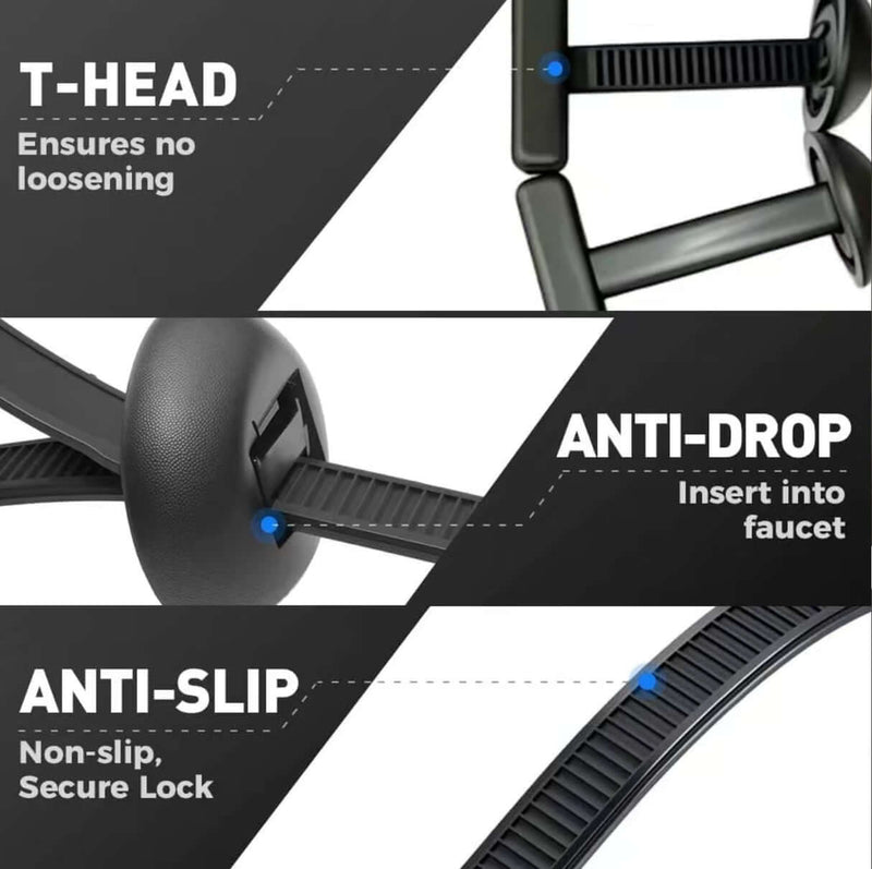 MechaFix Ultra™ Releasable Cable Ties - Heavy-Duty Multi-Size for Vehicle & Pipe Systems