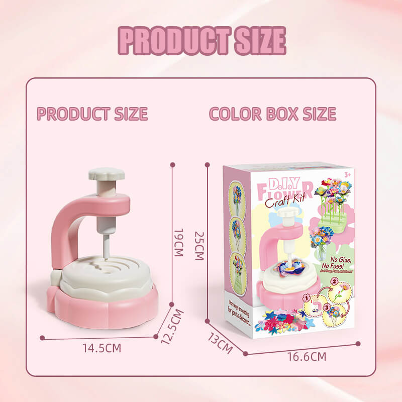 Creative DIY Flower Bouquet Kit - Colorful Handmade Flower Arranging Toy Birthday Gift