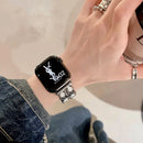 حزام ساعة Apple Watch الفاخر والأنيق ذو السلسلة المزدوجة 