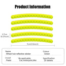 ملصقات حواف العجلات المضيئة بتقنية الليزر RGB - ملصقات عاكسة عالمية للسلامة الليلية