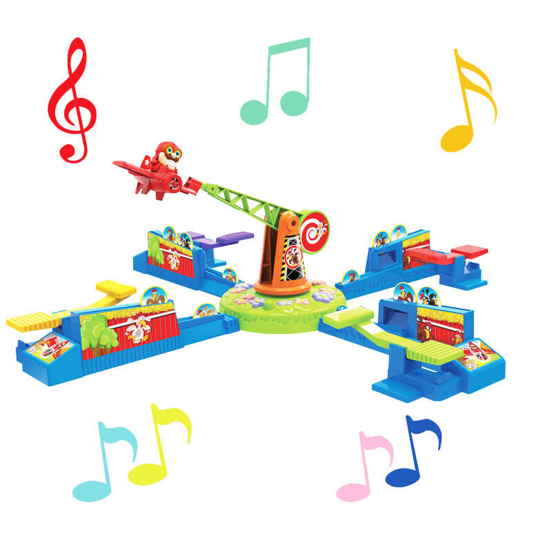 Twirling Airplane Looping Table Game for 2-4 Players