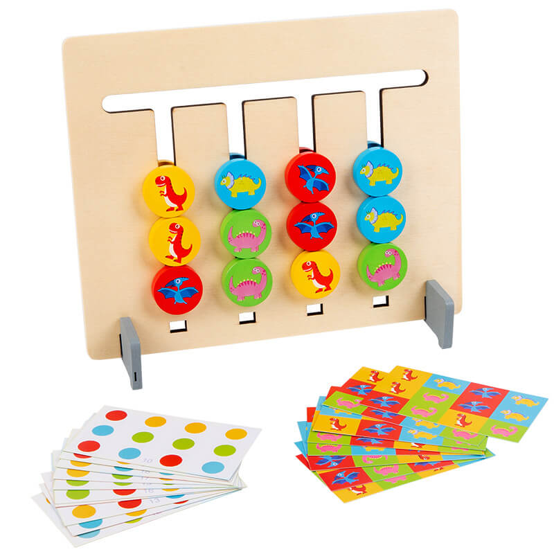 4-Color Strategy Board Game – Kids’ Logic & Thinking Skill Training, 2-Player Educational Toy