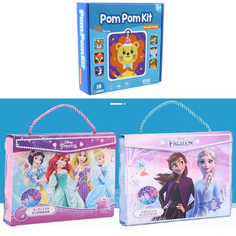 Pom Pom Arts & Crafts Kit – Mess-Free DIY Creativity for Kids 5+