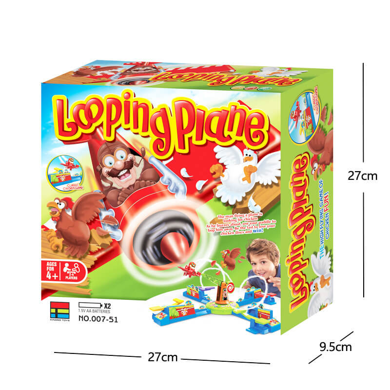 Twirling Airplane Looping Table Game for 2-4 Players