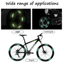 ملصقات حواف العجلات المضيئة بتقنية الليزر RGB - ملصقات عاكسة عالمية للسلامة الليلية