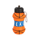 Creative Collapsible Water Bottle | Kids' Impact-Resistant Sports Flask | Silicone Soccer & Basketball Cycling Cup