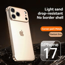 Metal Corner Bumper Phone Case for iPhone 17 Pro Max – Shockproof Luxury Protective Cover