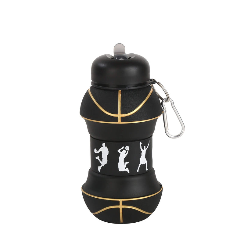 Creative Collapsible Water Bottle | Kids' Impact-Resistant Sports Flask | Silicone Soccer & Basketball Cycling Cup