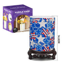 3D Puzzle Jar with Wooden Lid – 96 Pieces Pen & Utensil Holder