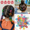 100PCS Cute Colorful Star Hair Clips – 100 قطعة من مشابك الشعر الملونة بتصميم النجمة