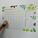 Attractive Reusable Monthly Planner Organizer Dry-Erase Whiteboard Wet/Dry Magnetic Glass Metal Wood Pet Board