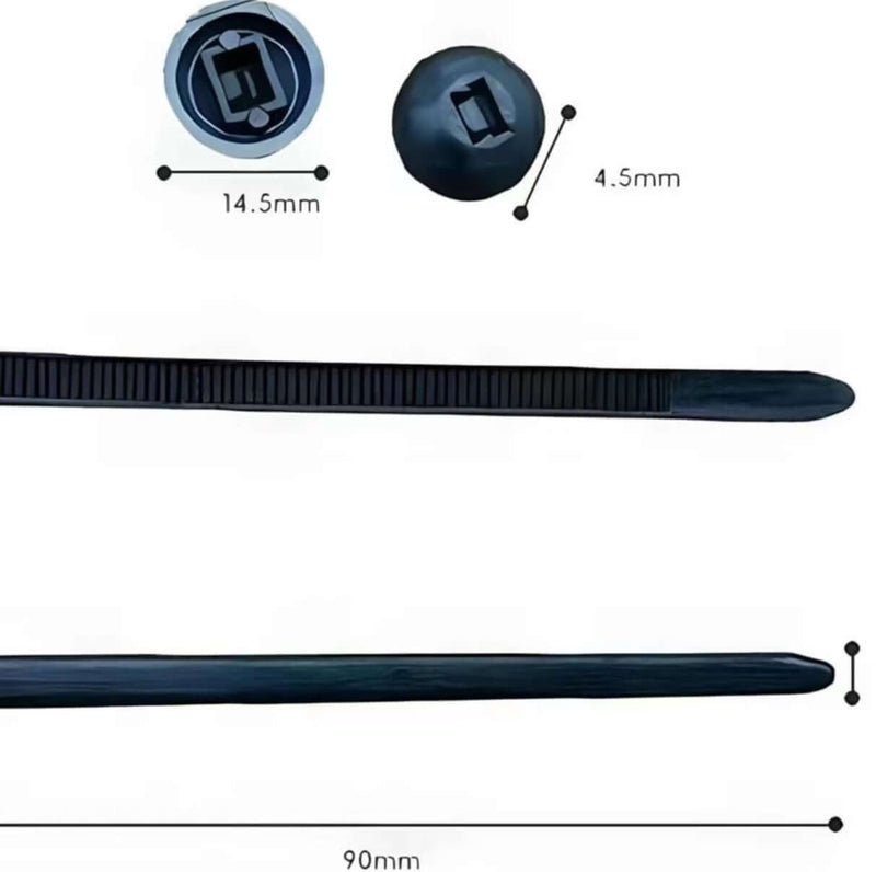 MechaFix Ultra™ Releasable Cable Ties - Heavy-Duty Multi-Size for Vehicle & Pipe Systems