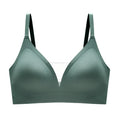 Latex Seamless Underwear Women No Steel Ring Lace Tube Top Gathered Sports Pure Color Bra Breastfeeding Anti-sagging Bra