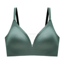Latex Seamless Underwear Women No Steel Ring Lace Tube Top Gathered Sports Pure Color Bra Breastfeeding Anti-sagging Bra