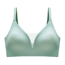 Latex Seamless Underwear Women No Steel Ring Lace Tube Top Gathered Sports Pure Color Bra Breastfeeding Anti-sagging Bra