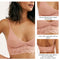 New Women Homewear Thin Bra Seamless Wire Free Ladies Lace Bralette Backless Cotton Sleep Women's Underwear Lace Lingerie