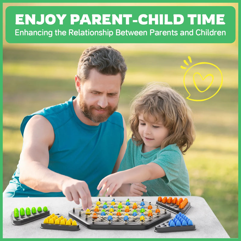 Chain Triangle-The Essential Classic Rubber Band Game for Family Parties