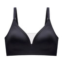 Latex Seamless Underwear Women No Steel Ring Lace Tube Top Gathered Sports Pure Color Bra Breastfeeding Anti-sagging Bra